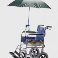 porta paraguas para silla de ruedas