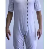 pijama antipañal para protocolo de no sujeciones - dos cremalleras pecho y piernas